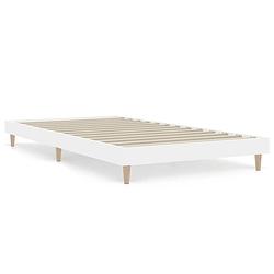 Foto van Vidaxl bedframe bewerkt hout wit 90x190 cm