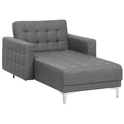 Foto van Beliani aberdeen - chaise longue-grijs-polyester