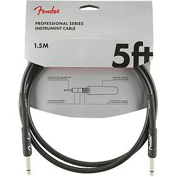 Foto van Fender professional series black jackkabel 1.5m