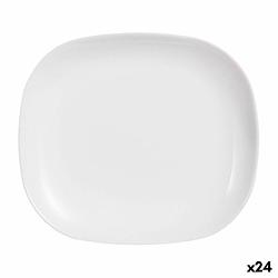 Foto van Serveerschaal luminarc sweet line rechthoekig wit glas (21 x 19 cm) (24 stuks)
