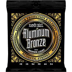 Foto van Ernie ball 2566 aluminum bronze medium light 12-54