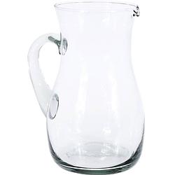 Foto van Schenkkan/waterkan transparant glas 2 liter 23 cm - schenkkannen