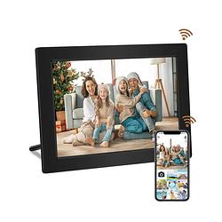 Foto van Homezie digitale fotolijst - frameo app - 1280*800 scherm - 10 inch touchscreen scherm - digitale fotolijst met wifi