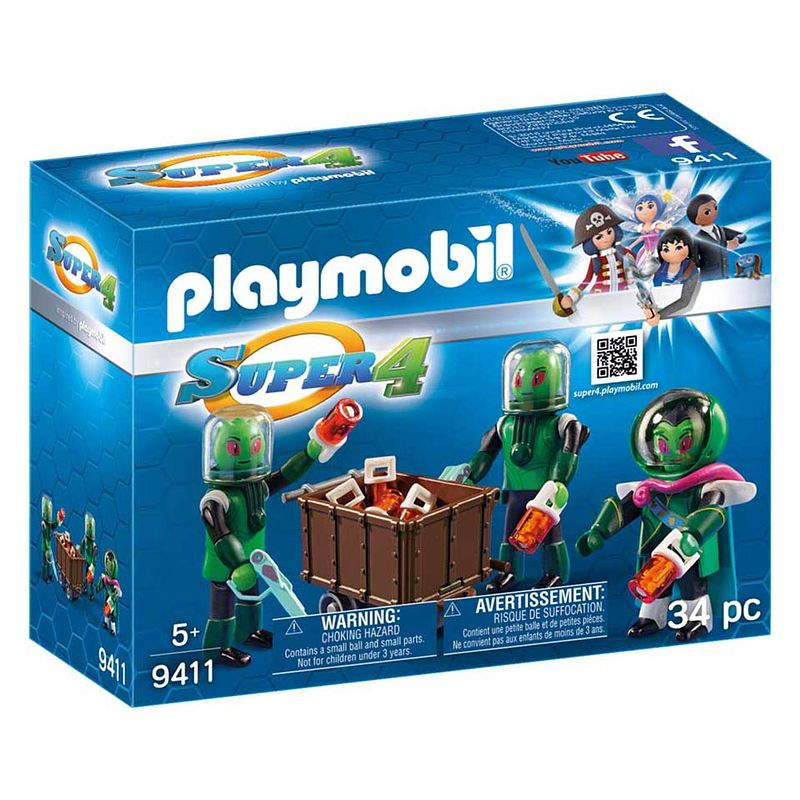 Foto van Playmobil super 4 sykronian buitenaardse wezens 9411