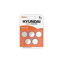 Foto van Hyundai - lithium cr2016 knoopcel batterijen - 5 stuks