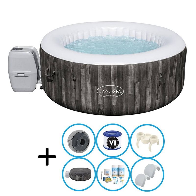 Foto van Bestway - jacuzzi - lay-z-spa - bahama - inclusief accessoires