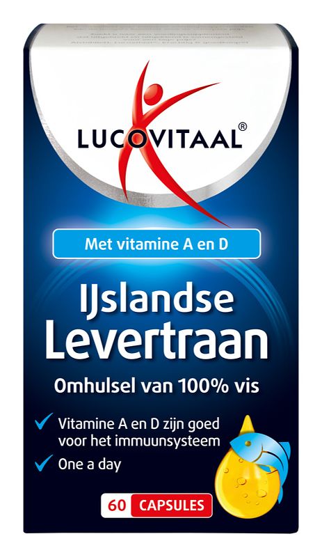 Foto van Lucovitaal ijslandse levertraan capsules