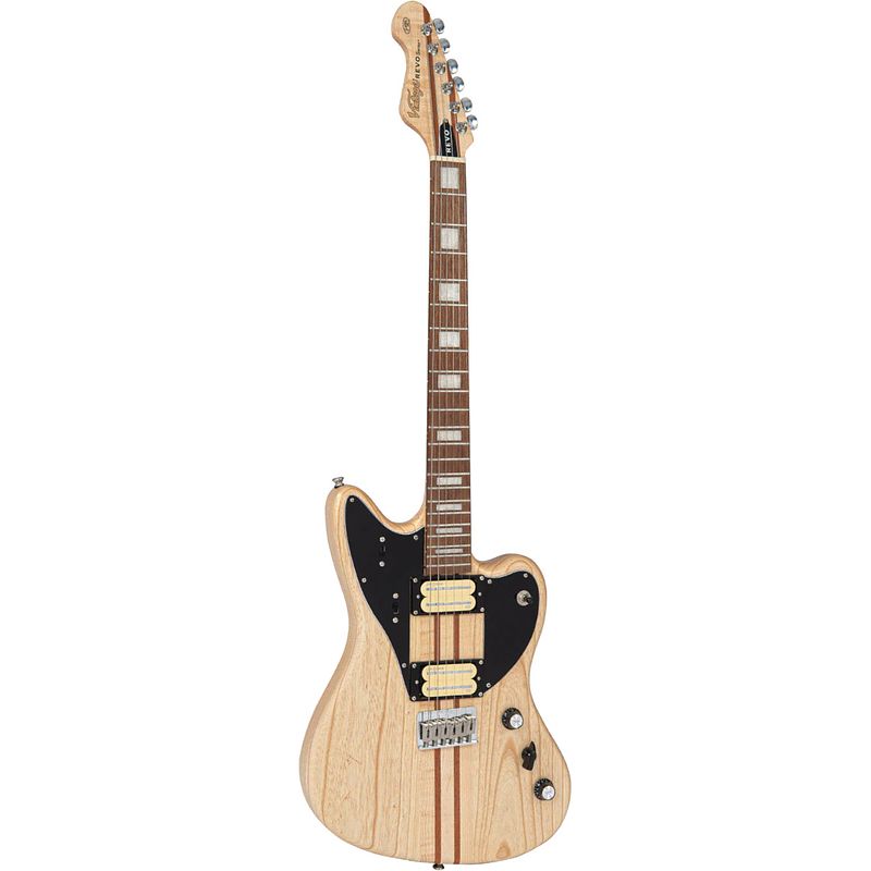 Foto van Vintage revo series integra satin natural elektrische gitaar