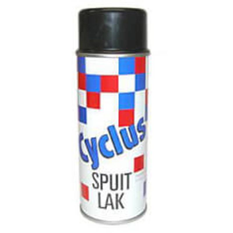 Foto van Cycplus cyclus spuitlak 400cc zwart glans