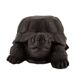 Foto van Dknc - tafel schildpad polyresin - 46x33.5x23.5cm - zwart