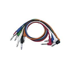 Foto van Dap mono patch cable jack patchkabel 0.60 meter (set van 6)