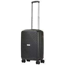 Foto van Carryon transport handbagagekoffer - usb handbagage 55cm - okoban - dubbele wielen - ykk ritsen - zwart