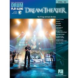 Foto van Hal leonard drum play-along dream theater drumboek