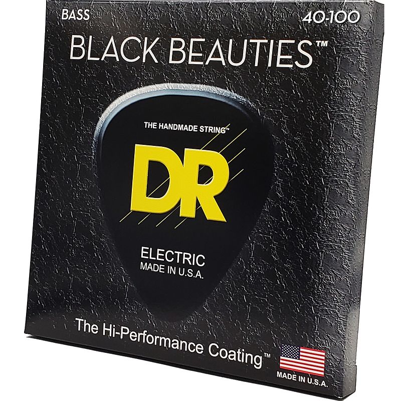 Foto van Dr strings bkb-40 black beauties 40-100 snarenset voor elektrische basgitaar