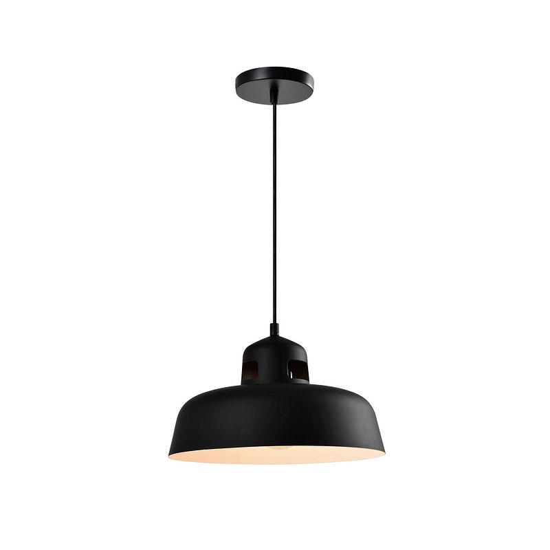 Foto van Quvio hanglamp rond zwart - quv5139l-black