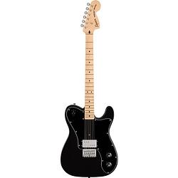 Foto van Squier paranormal esquire deluxe mn metallic black elektrische gitaar