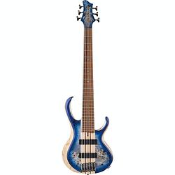 Foto van Ibanez btb846-cbl cerulean blue burst low gloss 6-snarige elektrische basgitaar