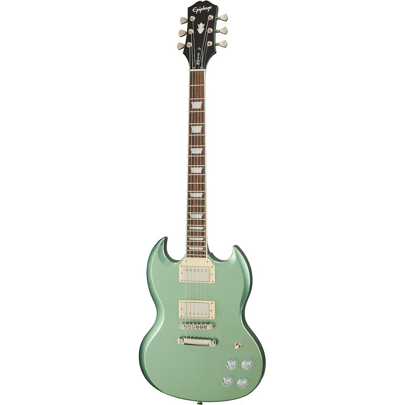 Foto van Epiphone sg muse wanderlust green metallic elektrische gitaar