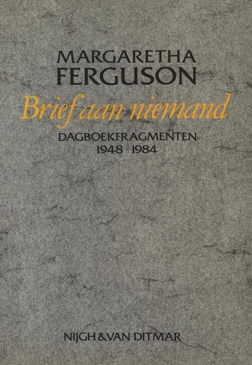 Foto van Brief aan niemand - margaretha ferguson - ebook (9789038897479)