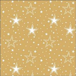 Foto van Ambiente servetten 20 stuks night sky white/gold