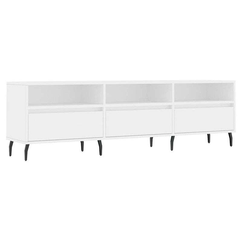 Foto van The living store tv-meubel - tv-kast - 150 x 30 x 44.5 cm - wit