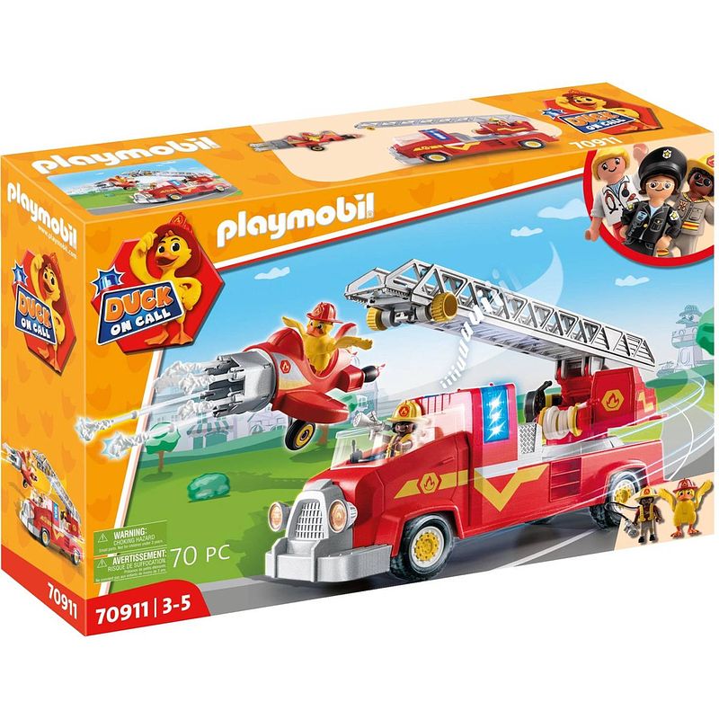 Foto van Playmobil duck on call brandweerwagen - 70911