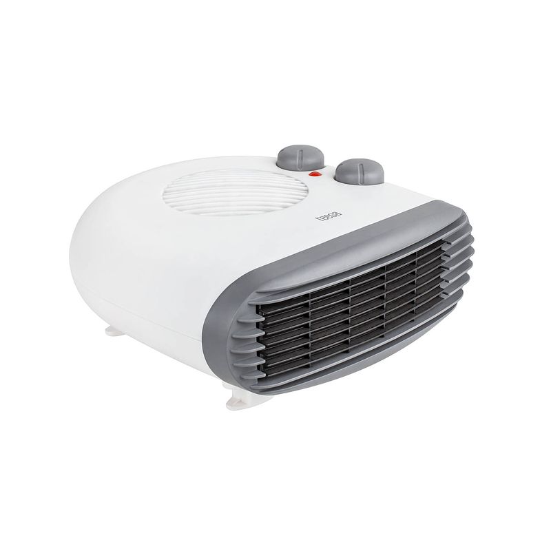 Foto van Teesa tsa8027 ventilatorkachel met warme en koude lucht 3 standen wit/grijs