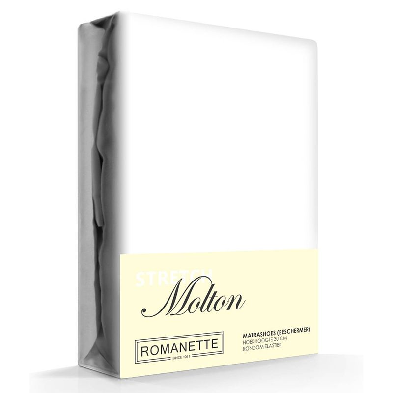 Foto van Multiform molton stretch hoeslaken romanette-140/150 x 200/210/220 cm