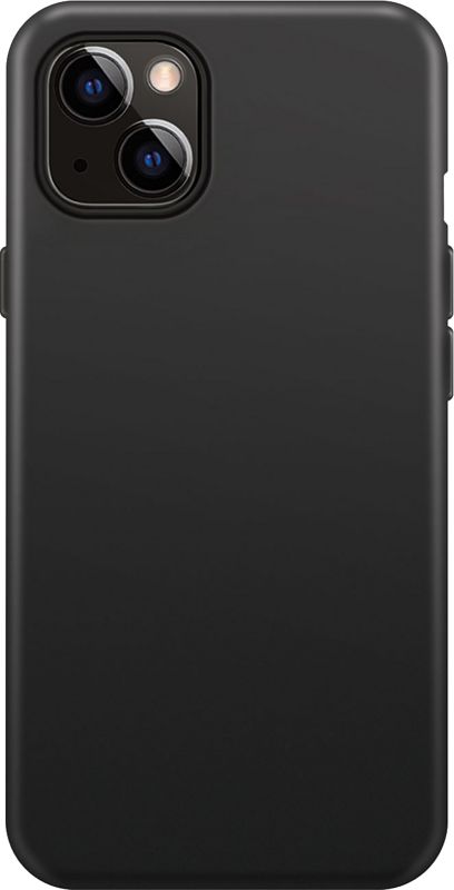 Foto van Xqisit silicone case apple iphone 15 plus back cover zwart