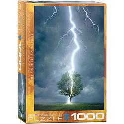 Foto van Eurographics puzzel lighting striking tree - 1000 stukjes