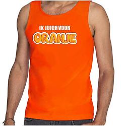 Foto van Oranje fan tanktop / kleding holland ik juich voor oranje ek/ wk voor dames s - feestshirts