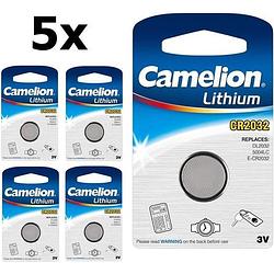 Foto van 5 stuks camelion cr2032 3v lithium batterij