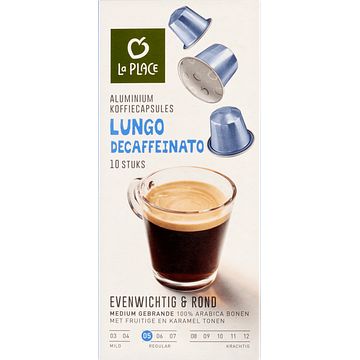 Foto van 3 voor € 6,00 | la place koffiecups lungo decaffeinato 10 stuks aanbieding bij jumbo