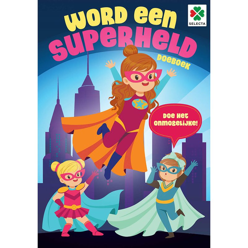 Foto van Selecta hobbyboek word een superheld junior 30 x 21 cm papier