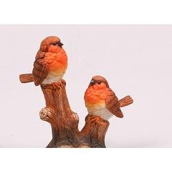 Foto van Farmwood animals - 2 vogels opboomstronk 16 cm