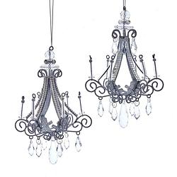 Foto van Kurt s. adler - ornament metaal chandelier l15cm