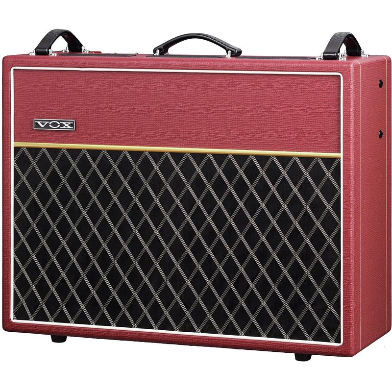 Foto van Vox ac30c2 classic vintage red 30 watt 2x12 buizenversterker gitaarcombo