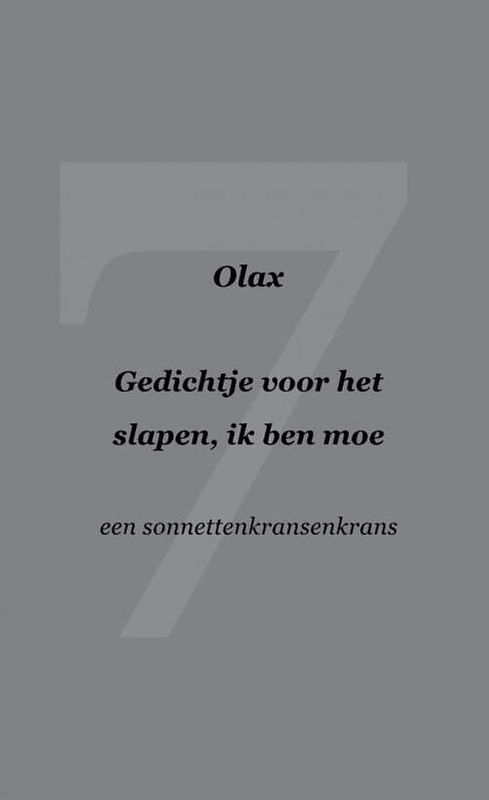 Foto van Gedichtje voor het slapen, ik ben moe - olax - paperback (9789464658583)