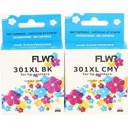 Foto van Flwr hp 301xl multipack zwart en kleur cartridge