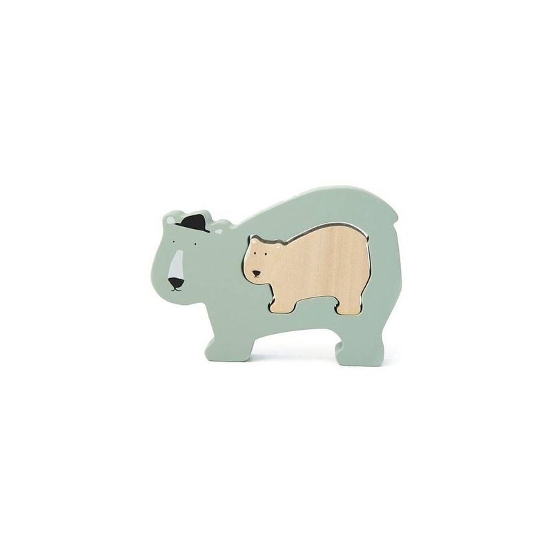 Foto van Trixie houten babypuzzel - mr. polar bear