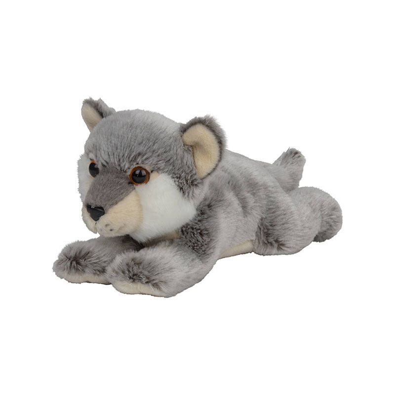 Foto van Pluche dieren knuffels baby wolf van 33 cm - knuffeldier