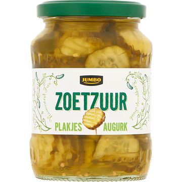 Foto van Jumbo augurk plakjes zoetzuur 185g