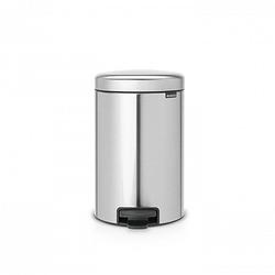 Foto van Brabantia newicon pedaalemmer 12 liter met kunststof binnenemmer - matt steel fingerprint proof