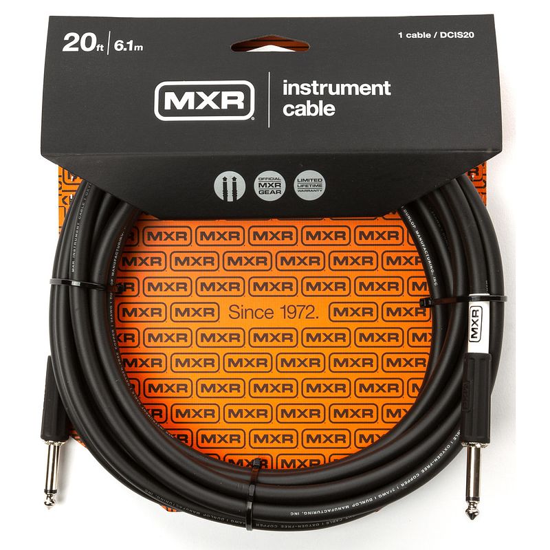 Foto van Mxr dcis20 standard straight straight instrumentkabel 6m