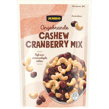 Foto van Jumbo ongebrande cashew cranberry mix 200g