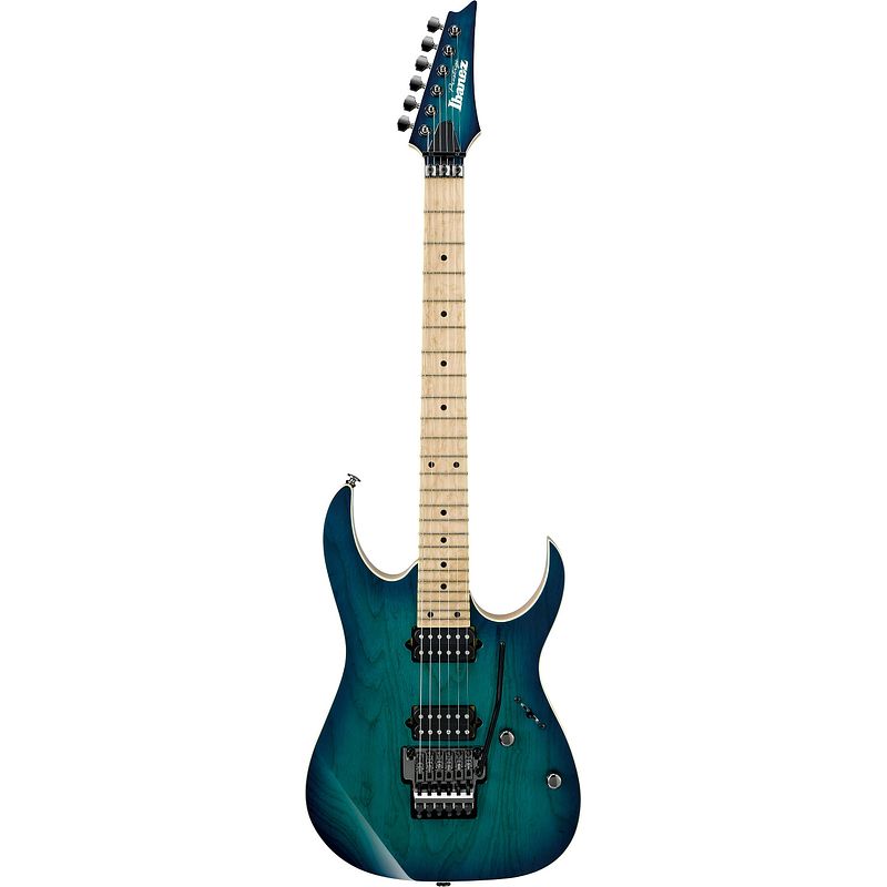 Foto van Ibanez rg652ahm prestige nebula green burst