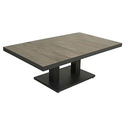 Foto van Relax tuintafel jersey up & down royal grey 140 cm