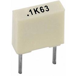 Foto van Kemet r82ec1220aa50k+ 1 stuk(s) polyester condensator radiaal bedraad 2.2 nf 100 v 10 % 5 mm (l x b x h) 7.2 x 2.5 x 6.5 mm