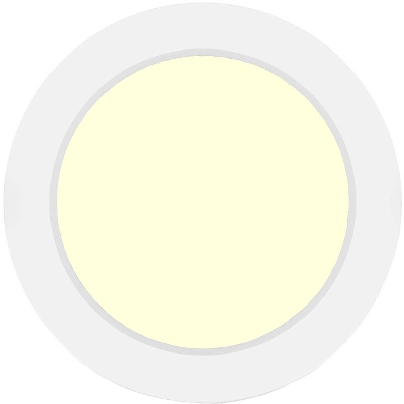 Foto van Led downlight pro - aigi trinko - opbouw rond 12w - warm wit 3000k - mat wit - kunststof