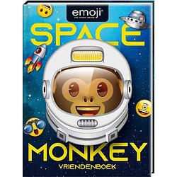 Foto van Vriendenboek - emoji space monkey - hardcover - 80 pagina's